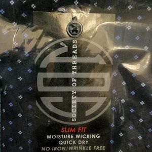 Society of Threads Navy Men's dress shirt size XL